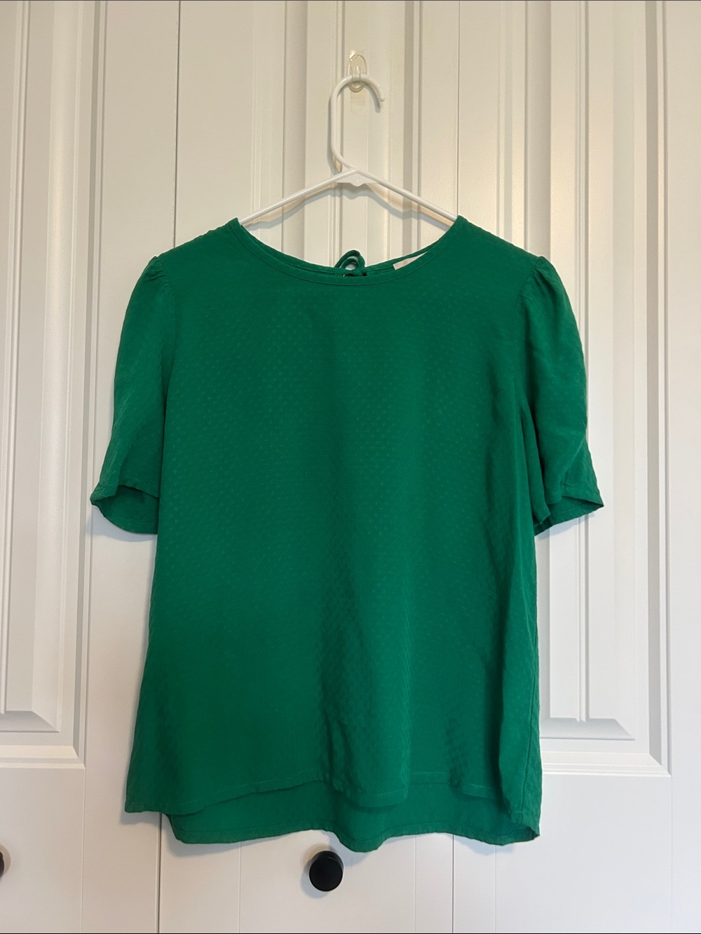 LOFT Short Sleeve Green Blouse